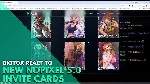 Biotox React to New Nopixel 5.0 Invite Cards | Nopixel