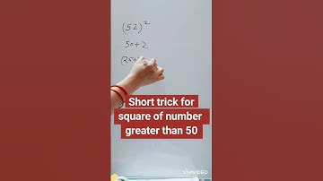 Shortcut trick for square of number greater than 50. #maths #shorts