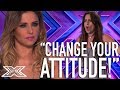 Cheryl clashes with contestant  x factor global