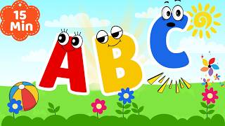 Alphabets Songs for 3 Years Old | Learn Animals, Vehicles, Countries & Fruits A-Z | ABC Phonics Song