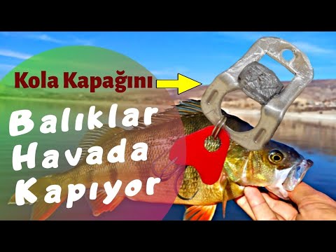 Kutu Kola Kapağıyla Balık Avı. Evde Sahte Yem Nasıl Yapılır? Fishing