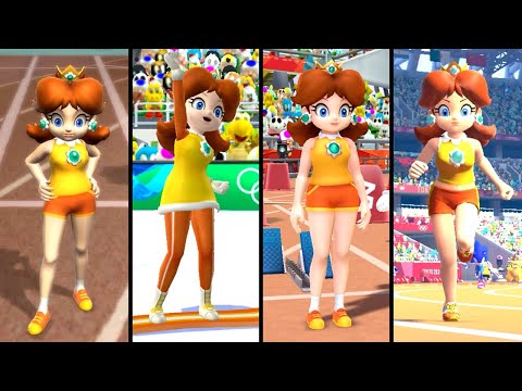 Evolution Of Daisy In Mario Sonic 2007 2022