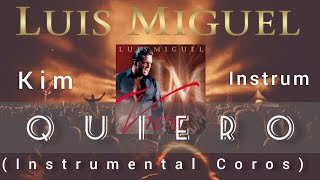 Luis Miguel  - Quiero En Vivo  ( Instrumental con coros Y letra)