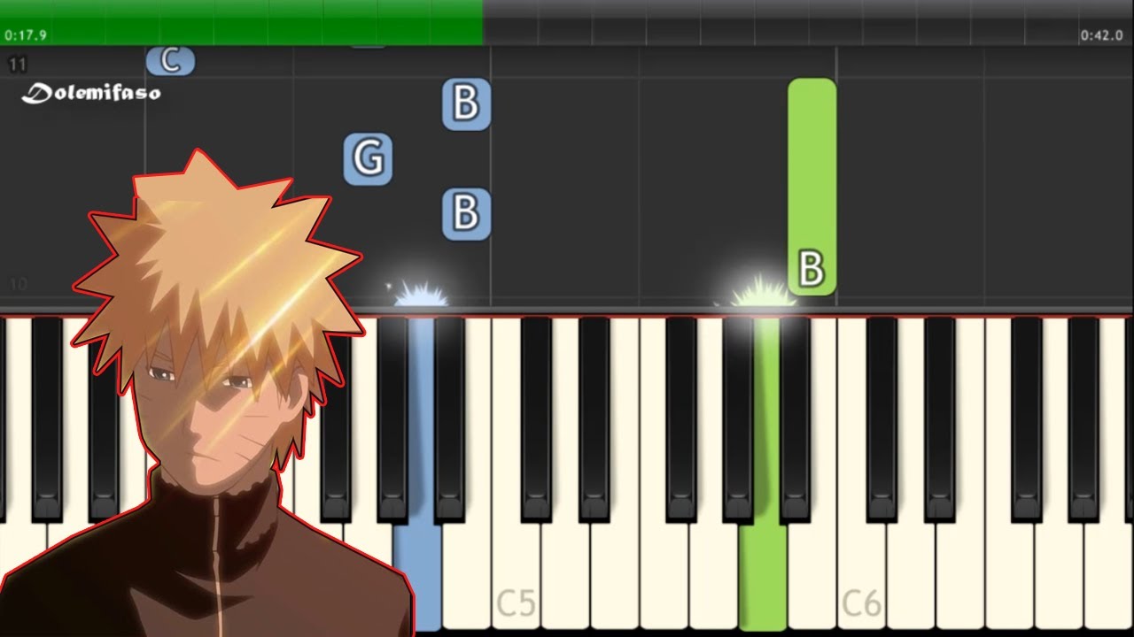 Despair Naruto Piano Tutorial Easy YouTube