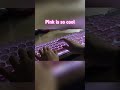Pink is an energetic color,this keyboard looks so cool #computer #game #keyboard #mouse #3cushion