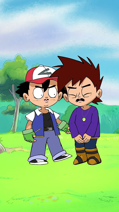 Ash defeats Gary #pokemon