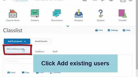 Brightspace D2L Add Student(s) to Class