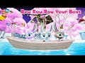 Row  Row  Row Your Boat ( Little Bunnies Version)  | Poon Poon TV Nursery Rhymes &amp; Kids Songs