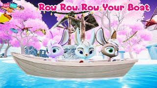 Row  Row  Row Your Boat ( Little Bunnies Version)  | Poon Poon TV Nursery Rhymes &amp; Kids Songs