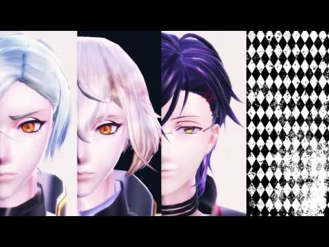 【MMD刀剣乱舞】源氏・明石・亀甲で「ヒビカセ」４人ver.【白黒組】