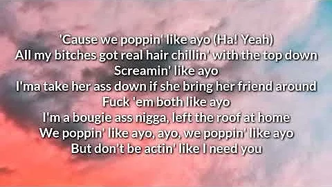 Chris Brown & Tyga - Ayo (Lyrics)