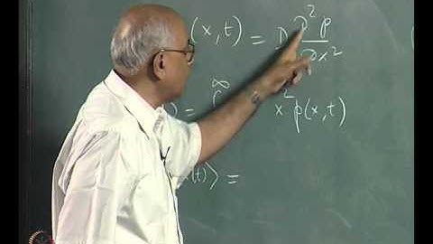 Mod-01 Lec-29 Stochastic dynamics (Part VI)