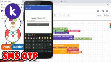 Sms Otp Login dengan firebase Authentication - Kodular | MIT App Inventor | Appybuilder | Thunkable