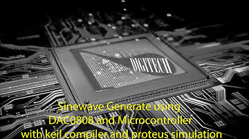 Sinewave Generate using  DAC0808 and Microcontroller with keil compiler and proteus simulation