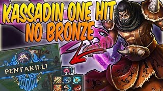 ROLOU ATÉ PENTAKILL COM ESSA RUNA/BUILD QUE FIZ - KASSADIN ONE HIT - GAMEPLAY