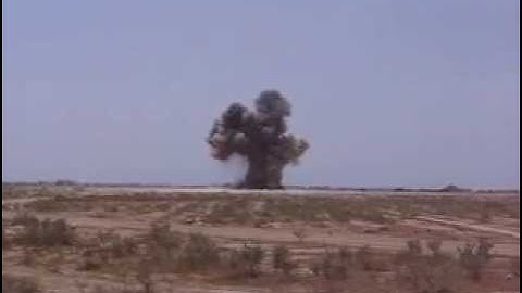 HUGE EXPLOSION of Munitions - US Navy EOD Tech blows arms cache