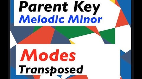 Parent Key Transposed Melodic Minor [Modes]-RE-CUT Video
