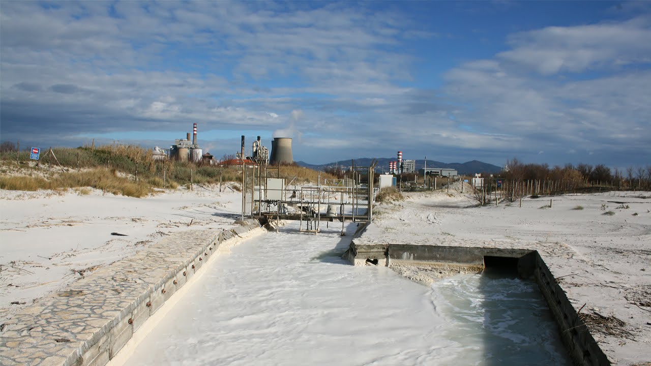 The Most Polluted Beach Of Italy Rosignano Solvay