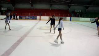 spread eagle & lay back spin.