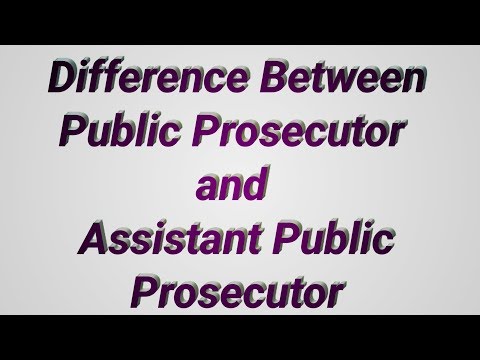 Video: Powers Of The Prosecutor And The Assistant Prosecutor