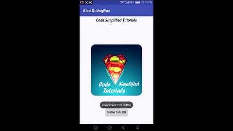 Alert Dialog Box In Android | Android Beginner Tutorials