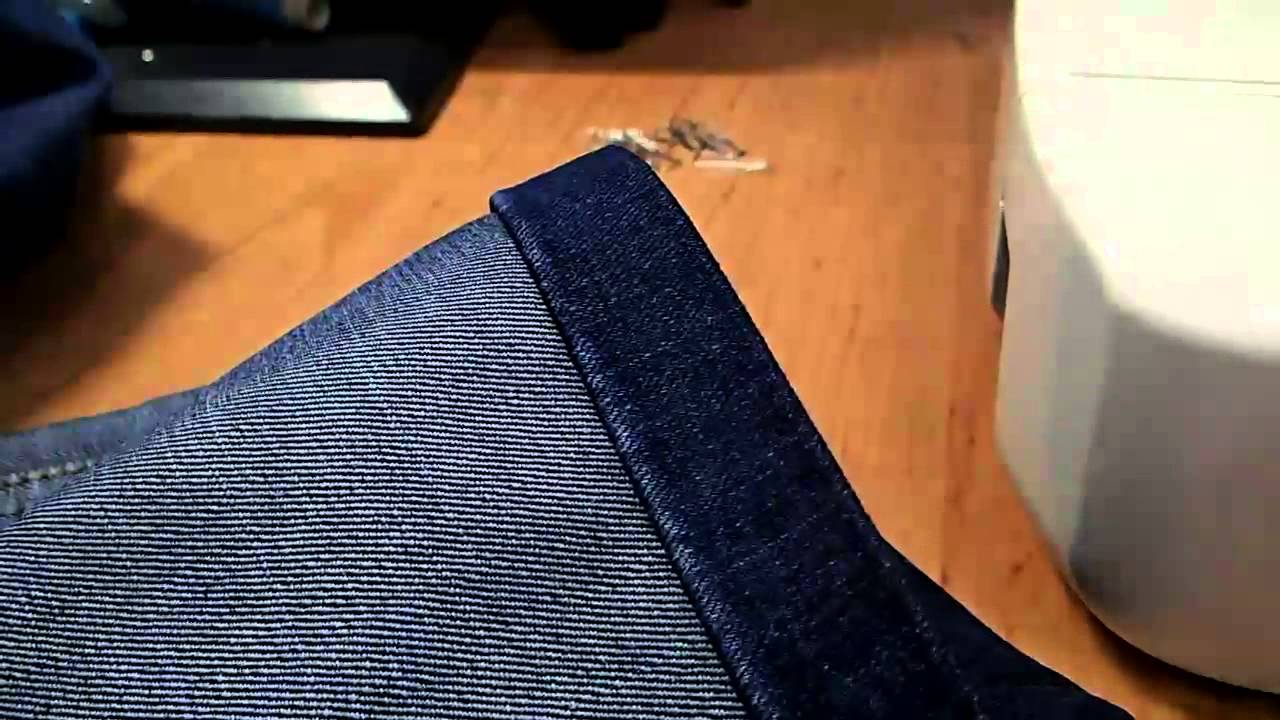 Ремонт одежды. Как подшить джинсы скрытым швом. - YouTube