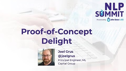 Proof-of-Concept Delight | NLP Summit 2020