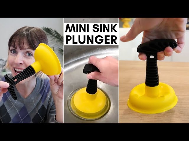 Plungeroo Mini Sink & Drain Plunger - Powerful Unclogging Tool for Sink,  Tub, Shower