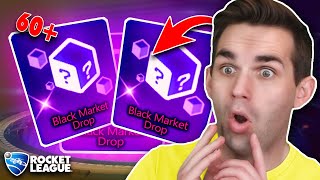 THE *BLACK MARKET* CRATE OPENING LUCK IS BACK! (60+ Golden Gift 22 Opening Rocket League)