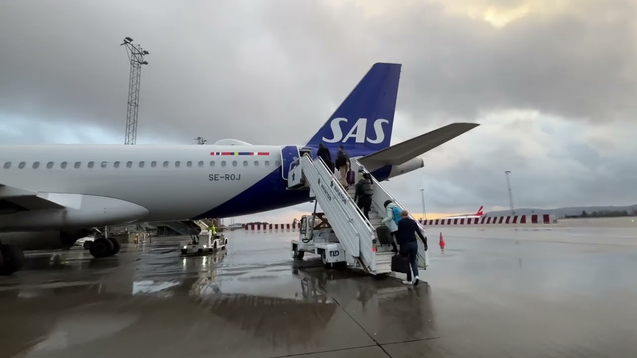 SAS Scandinavian Airlines A320neo Bergen (BGO) - Oslo (OSL) Flight [4K]