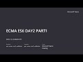 كورس JavaScript ES6 كامل للمبتدئين المحاضره الثانيه الجزء الاول