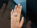Luxury Flower Design Diamond Ring for Women – Elegant Gold-Plated Adjustable Ring
