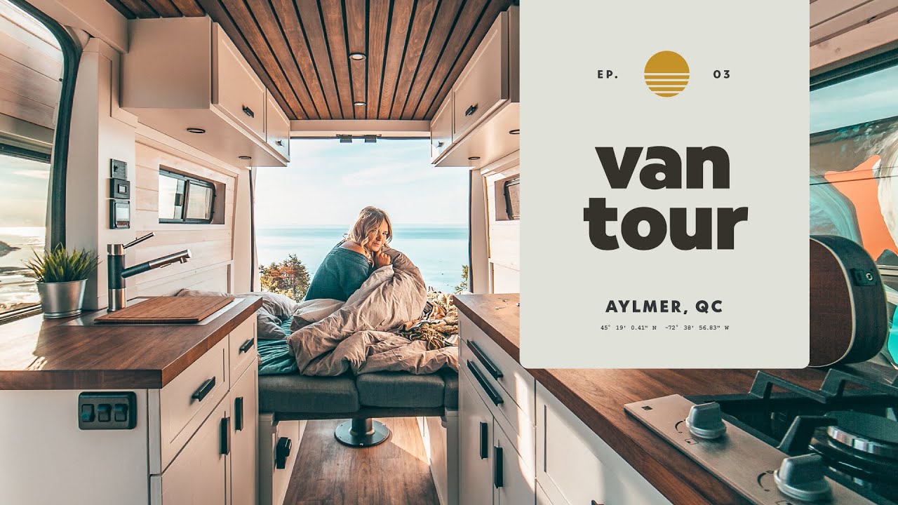 DIY Modern and Pinterest-y Conversion - Couple Living & Working Full-Time in Van