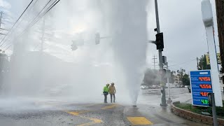 Vehicle Vs Hydrant Canoga Saticoy LAFD 105s