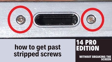 how to open an iphone 14 pro with stripped screws