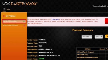 How to Upload Your PROOF OF ID to Your VX Gateway Profile