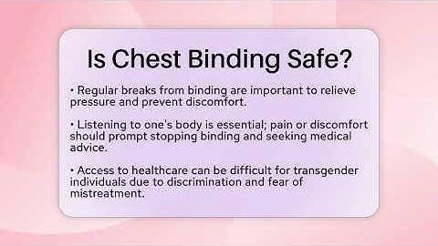 Is Chest Binding Safe? - Inside Body Image