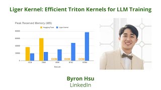 Lecture 28: Liger Kernel - Efficient Triton Kernels for LLM Training