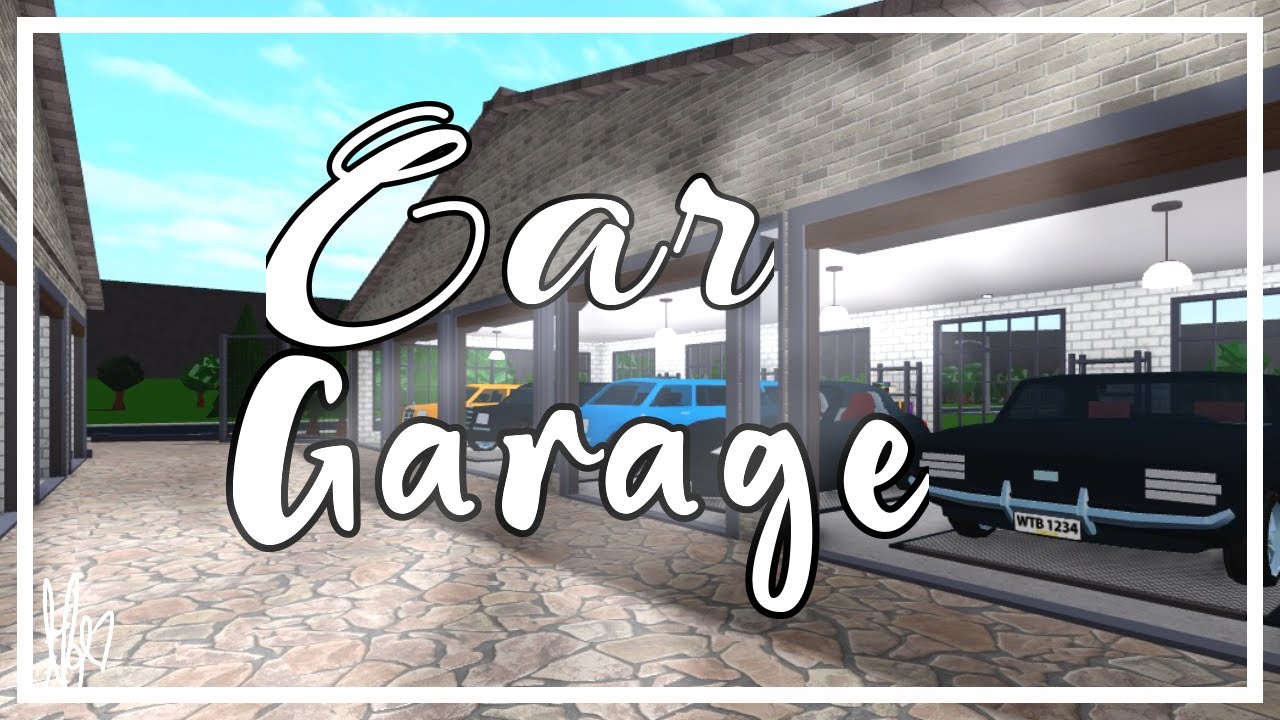 I Built A Car Garage On Bloxburg Youtube