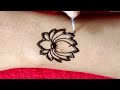 Lotus tutorial how to draw perfect lotus mehndi design  beautiful lotus tutorial shorts short