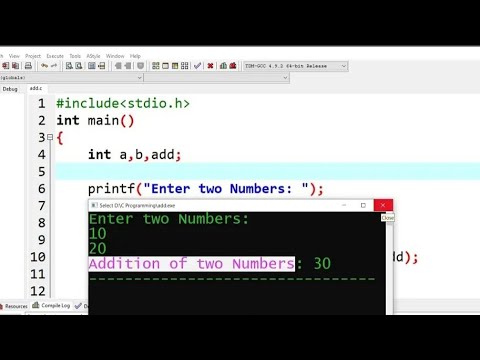 Addition of Two Number In C Language || C C++#coding ##onlineclasses # ...