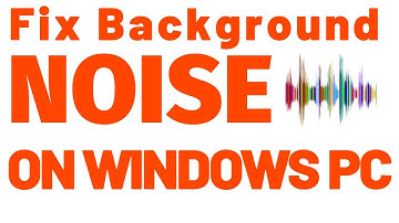 Fix background noise while recording on windows pc