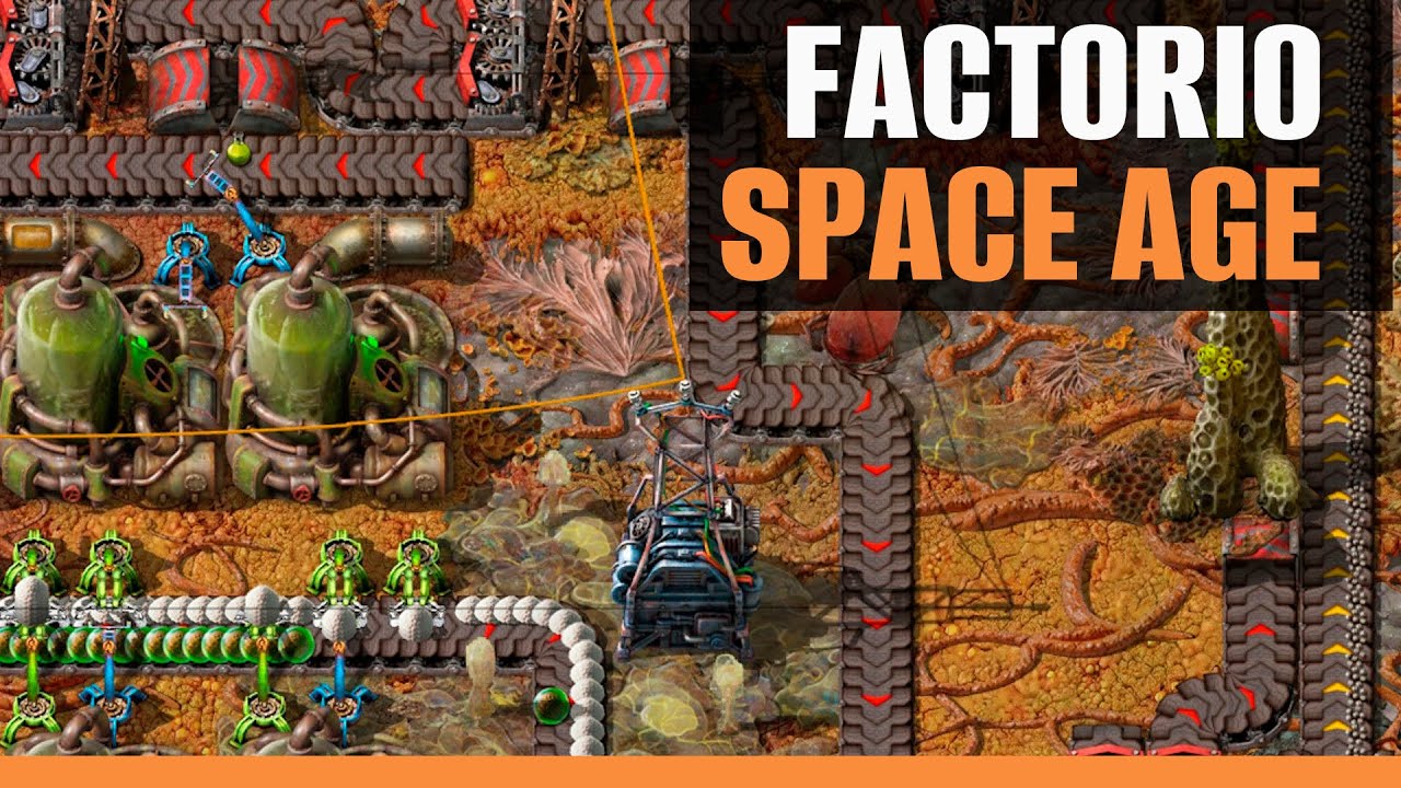 Factorio - Поставка сельхоз колбочек. DLC Space Age. Ep 22 - YouTube