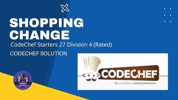 Shopping Change Problem Code: SHOPCHANGE | Code Chef Solution | Python3
