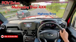 POV Drive | Mahindra Thar - 2020 | 4X4 | Automatic | Highway drive | Kerala road | Jonnxoo