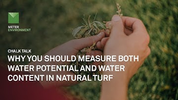 Why you should measure both water potential & water content in natural turf | METER Chalk Talk