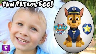 giant paw patrol surprise egg funny goat adventure toy reviews with hobbykidstv