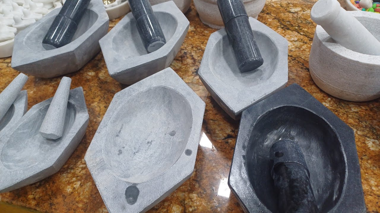 मार्बल ओखली | मूसल खरल | इमाम दस्ता | ओखली सेट, चटनी छोटे मसाले और दवाइयां पीसने के लिए 