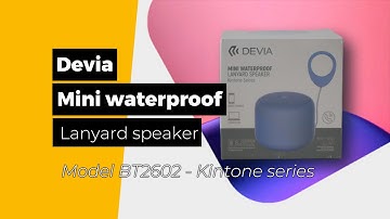 Devia mini waterproof lanyard speaker - Kintone series - Model BT2602 - Products Explorer