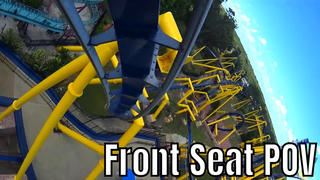 Montu **NEW PAINT JOB** (4K Front Seat On Ride POV) Busch Gardens